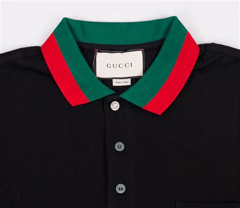 gucci polo shirt with red and green collar|Gucci polo aliexpress.